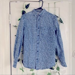 Old Navy Floral Pattern Button Down, Men’s Small